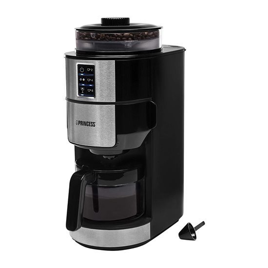 Princess - Deluxe elektromos kávéfőző darálóval, 0,75 L, 750 W