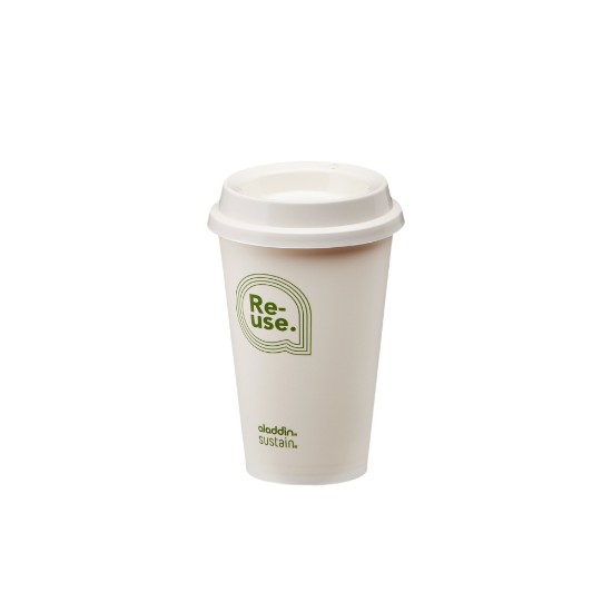 Aladdin 4 darabos pohárkészlet Re-Use fedővel, 350 ml