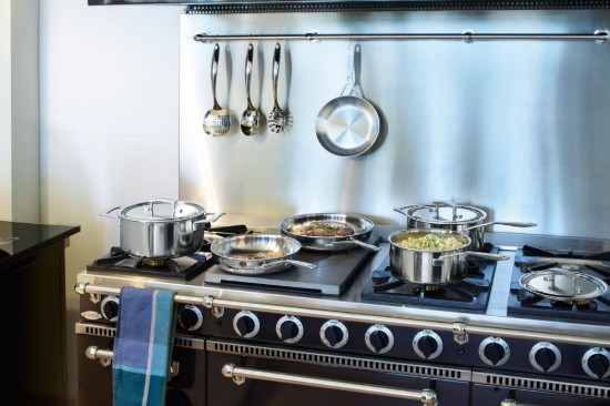 Serpenyő 5 rétegű, 28 cm, Ipari termékcsalád, rozsdamentes acél - Demeyere