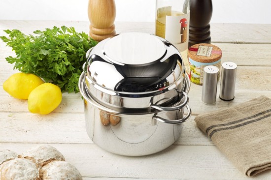 Fazék kagylóhoz, 20 cm/3 l, a Specialties termékcsaládból, rozsdamentes acél - Demeyere