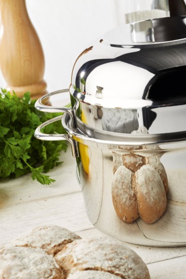 Fazék kagylóhoz, 20 cm/3 l, a Specialties termékcsaládból, rozsdamentes acél - Demeyere