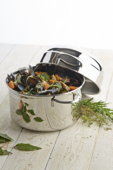 Fazék kagylóhoz, 20 cm/3 l, a Specialties termékcsaládból, rozsdamentes acél - Demeyere