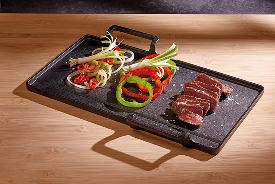 Teppanyaki tálca, 42,5 × 29 × 4,5 cm, öntöttvas – Kitchen Craft