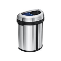 Félkör alakú szemetes, 2 rekesszel, 66 L - "simplehuman" márka