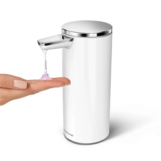 Simplehuman - Fehér rozsdamentes acél - 266 ml -es folyékony szappan adagoló érzékelővel
