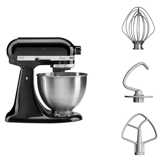 4,3 literes Classic@ álló mixer és 1,7 literes konyhai robotgép készlet, Onyx Black - KitchenAid