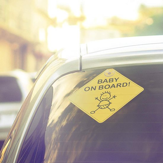 Topcom "Baby on board!" figyelmeztető jel