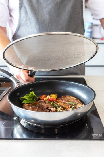 Fröccsenés elleni védelem, 33 cm, rozsdamentes acél - Kitchen Craft gyártmánya