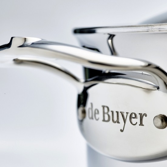  de Buyer - "Affinity" Rozsdamentes acél 5-Ply szoté serpenyő 2 fogantyúval, 28 cm/4,6L 