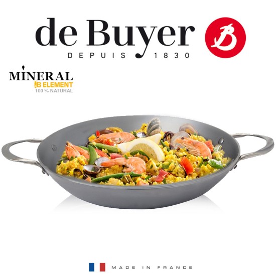 de Buyer - "Mineral B" 32 cm-es paella serpenyő 