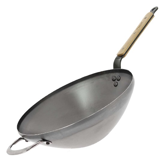 de Buyer Wok serpenyő 32 cm "Mineral B Bois"