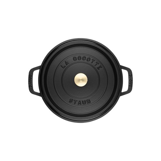 Staub cocotte fazék 16 cm / 1,2 l, Black Matte