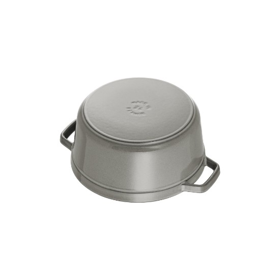 Staub ~ 20 cm / 2,2 literes, Graphite Grey Cocotte öntöttvas főzőedény