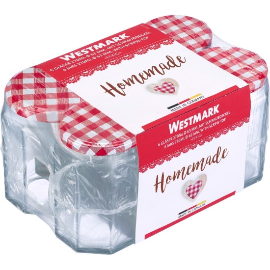 Westmark 6 darab befőttles üveg 288 ml