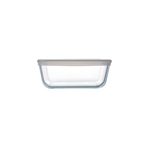 "Cook & Freeze" négyzet alakú ételtartó, hőálló üvegből, 2 l, műanyag tetővel - Pyrex
