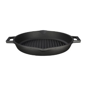 Grill serpenyő, 30 cm, öntöttvas / 2,2 l - LAVA