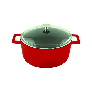 Lava öntvény lábas  24 cm, piros
