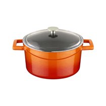 LAVA öntvény lábas Naracssárga, 24 cm