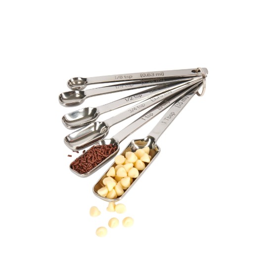 Kitchen Craft 6 darabos mérőkanál készlet, rozsdamentes acél, “MasterClass”