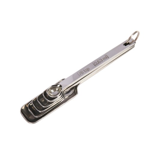 Kitchen Craft 6 darabos mérőkanál készlet, rozsdamentes acél, “MasterClass”