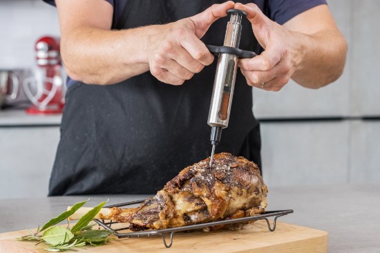 Kitchen Craft konyhai fecskendő 45 ml, rozsdamentes acél, “MasterClass”