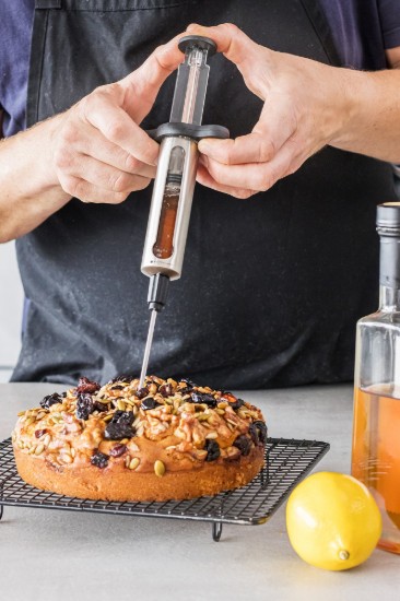 Kitchen Craft konyhai fecskendő 45 ml, rozsdamentes acél, “MasterClass”