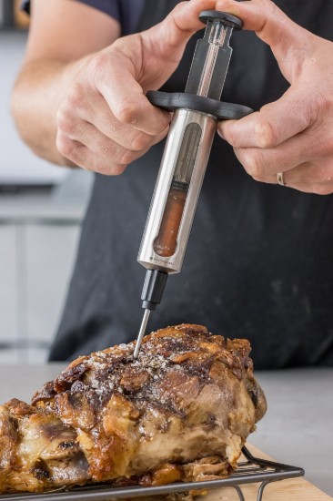 Kitchen Craft konyhai fecskendő 45 ml, rozsdamentes acél, “MasterClass”