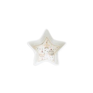 Nuova R2S - 15 cm -es "CHRISTMAS LIGHTS" porcelán csillagtál