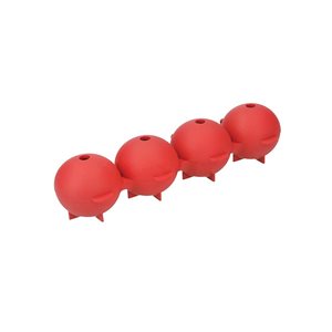 Gömb alakú jégforma, 21,5 x 7 x 4 cm, szilikon, piros - Kitchen Craft