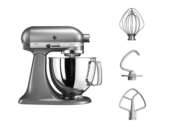 KitchenAid - Artisan Robotgép, 4.8L, 125-ös modell, Contour Silver 