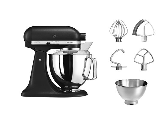 KitchenAid - Artisan Robotgép, 4.8L, 175-ös modell, Cast Iron Black