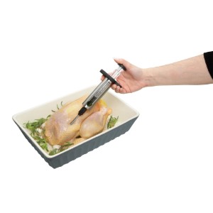 Kitchen Craft konyhai fecskendő 45 ml, rozsdamentes acél, “MasterClass”