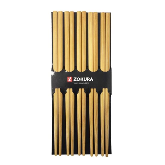 Zokura - 5 pár, bambusz, kínai pálcika készlet