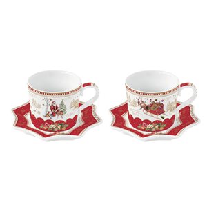 Nuova R2S - 120 ml -es "CHRISTMAS MEMORIES" 2 db porcelán csésze készlet
