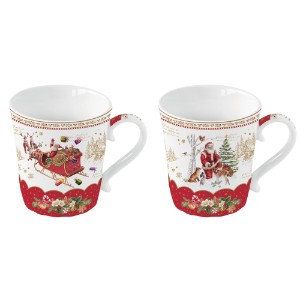 Nuova R2S - 340 ml -es "CHRISTMAS MEMORIES" 2 db porcelán bögre készlet