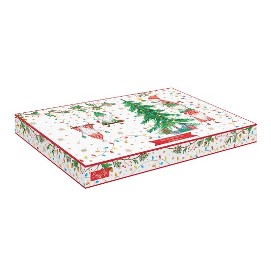 Nuova R2S - 35 x 23 cm -es "READY FOR CHRISTMAS" porcelán tálalótálca