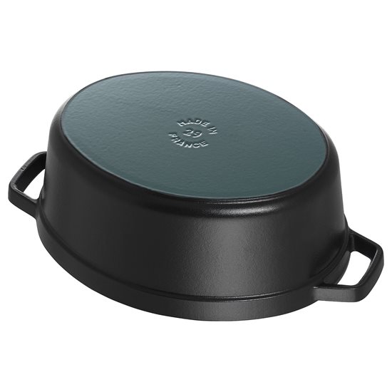 Staub ovális cocotte, öntöttvas, 41cm/12L, Fekete