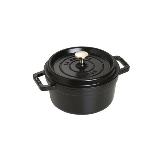Staub ~ 20 cm / 2,2 literes, Black Cocotte öntöttvas főzőedény