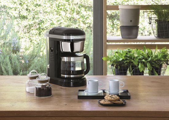 KitchenAid - 1,7 L / 1100 W - Onyx Black - Programozható kávéfőző