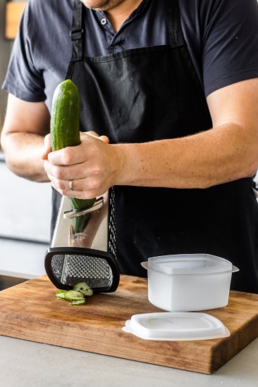 Kitchen Craft reszelő 23 cm, tartállyal, rozsdamentes acél, “MasterClass”