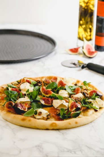 Kitchen Craft perforált pizza tálca, acél, 32 cm, "MasterClass"