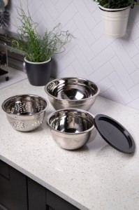 4 részes tál készlet, rozsdamentes acél - Kitchen Craft