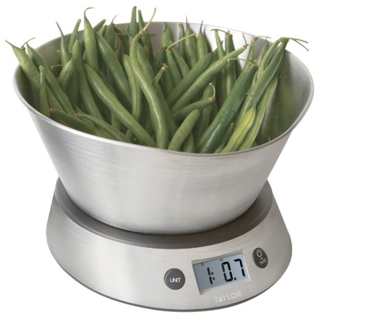 Taylor Pro - Konyhai mérleg tállal, 5 kg