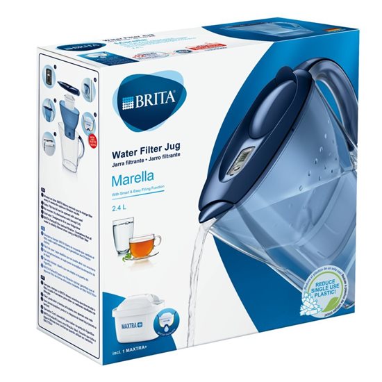 BRITA - 2.4 literes - kék  - Marella vízszűrő kancsó, Maxtra+ szűrővel