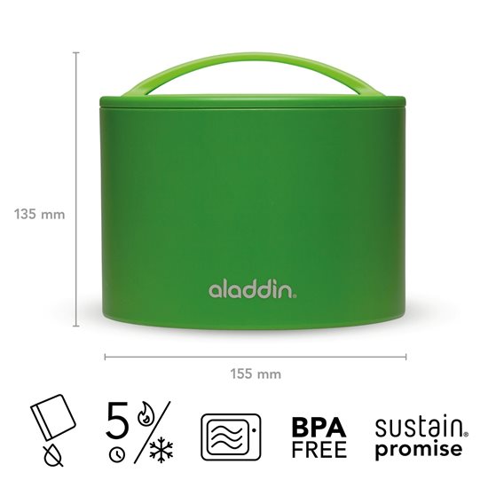 Aladdin - 600 ml-es zöld tárolódoboz
