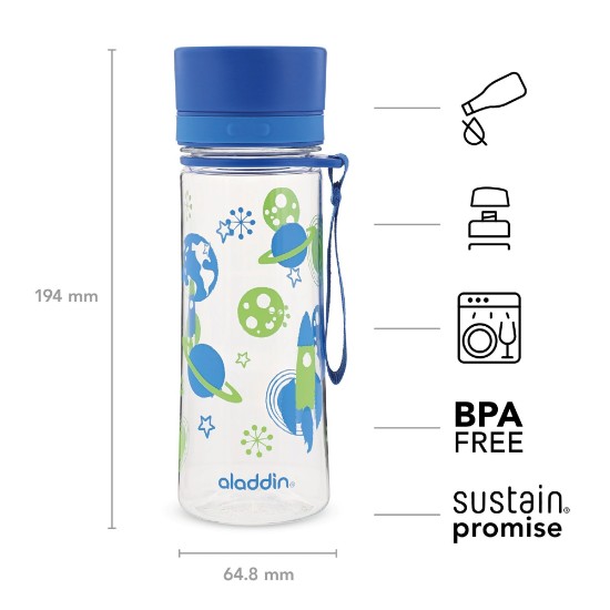 Aladdin Kulacs 350 ml Aveo kék
