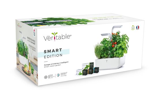 Veritable - 33 x 18,5 x 45 cm-es - "SMART Garden" - Artic White - intelligens növényláda