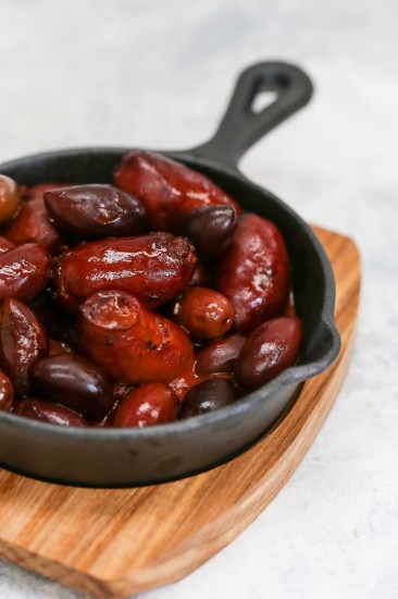 Artesa - Mini serpenyő, öntöttvas, 14,5 cm, fa alátéttel