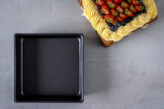 MasterClass szögletes mélytepsi 23 cm, acél