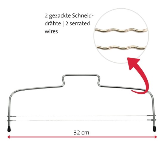 Westmark dupla tortaszeletelő, 32 cm